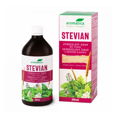 Aromatica Stevian jitrocelový sirup se stévií 210 ml