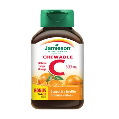 JAMIESON Vitamín C 500mg pomeranč cucací tbl.120