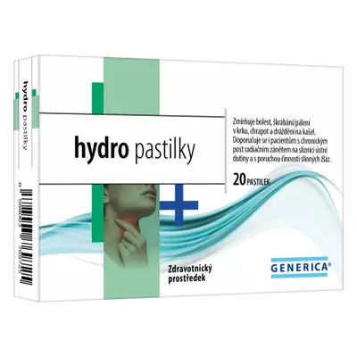 Generica hydro pastilky 20 ks