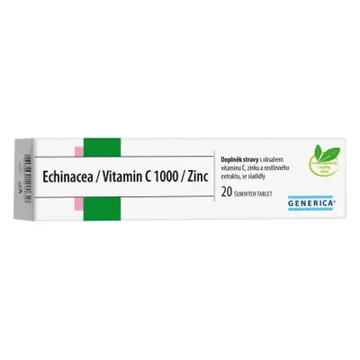 Echinacea/Vitamin C 1000/Zinc Generica eff.tbl.20