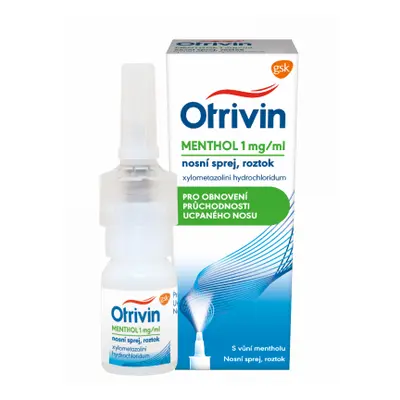 Otrivin Menthol 1 mg/ml nas.spr.sol. 1x10 ml CZ