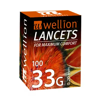 Wellion Lancety 33G velmi jemné 100 ks