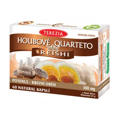 Houbové Quarteto s reishi kapslí 60