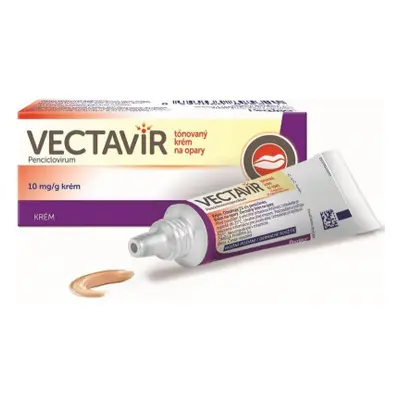 VECTAVIR TÓNOVANÝ KRÉM NA OPARY DRM 10MG/G CRM 1X2G