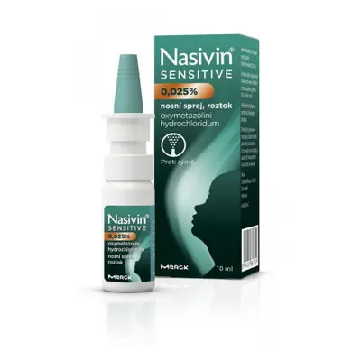 Nasivin Sensitive Děti 0.25mg/ml nas.spr.sol 10ml