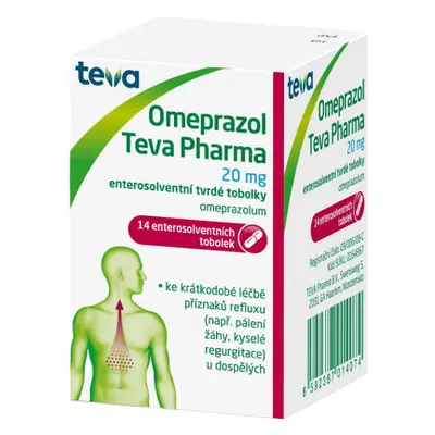 Omeprazol Teva Pharma 20 mg por.cps.etd. 14 x 20 mg