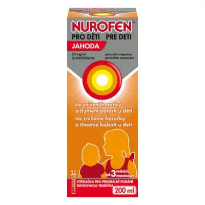 NUROFEN PRO DĚTI JAHODA POR 20MG/ML POR SUS 200 ML II