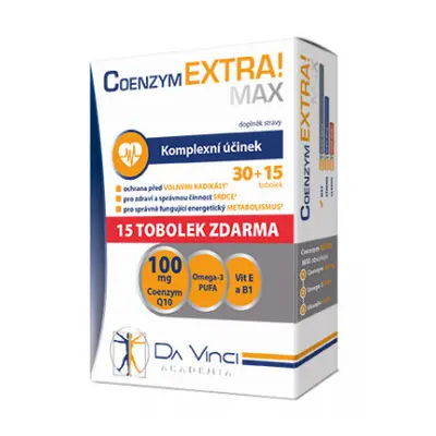 Coenzym Extra! Max 100 mg DVA 30 + 15 kapslí