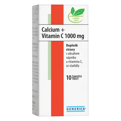 Calcium + Vitamin C 1000mg Generica eff.tbl.10