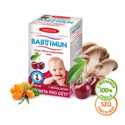 BABY IMUN sirup s hlívou a rakytníkem VIŠEŇ 100ml