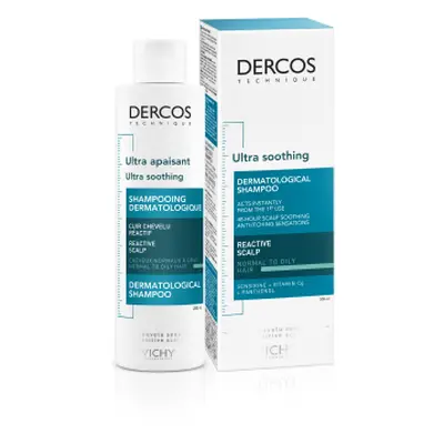 Vichy Dercos Ultra Soothing Normal to Oily šampon pro normální až mastné vlasy 200 ml