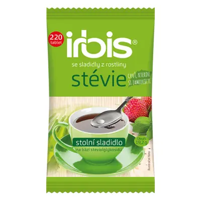 Irbis se sladidly z rostliny stévie 220 tablet