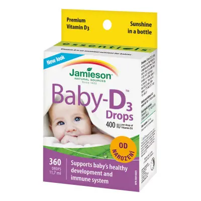 JAMIESON Baby-D3 Vitamín D3 400 IU kapky 11.7ml