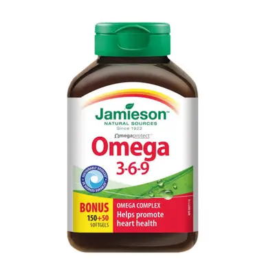 JAMIESON Omega 3-6-9 1200mg cps.150+50