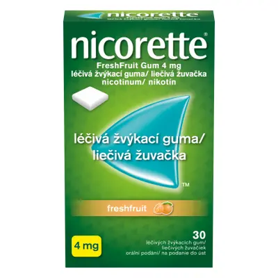 Nicorette FreshFruit Gum 4mg gum.mnd.30