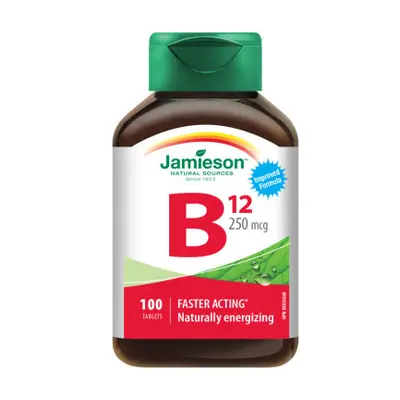 JAMIESON Vitamín B12 metylkobalamín 250mcg tbl.100