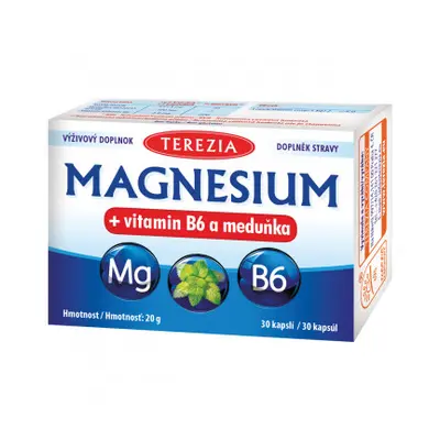 Terezia Magnesium + vitamin B6 a meduňka 30 kapslí