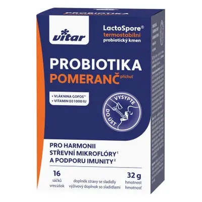 Vitar Probiotika+vláknina+vit.C a D 16 x 2 g