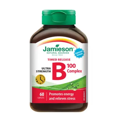 JAMIESON B-komplex 100mg s postupným uvolň.tbl.60