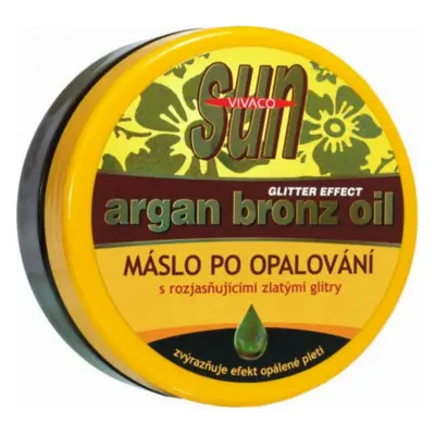 Arganové máslo po opalování s glitry 200ml