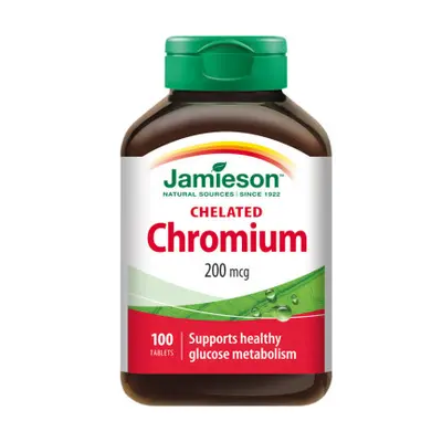 JAMIESON Chrom 200 mcg v chelátové formě tbl.100