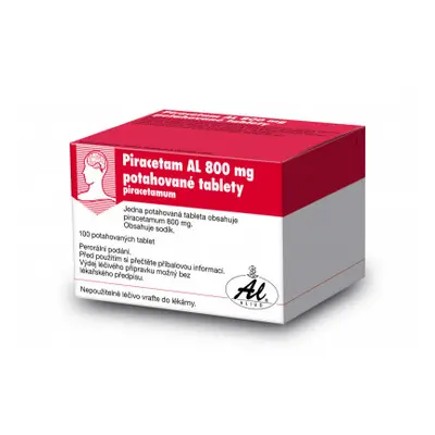 Piracetam AL 800 por.tbl.flm. 100 x 800 mg