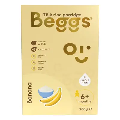 Beggs Mléčná rýžová kaše banánová 200 g