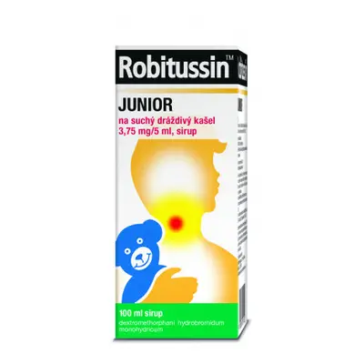 Robitussin Junior na suchý dráždivý kašel por.sir.100 ml/75 mg