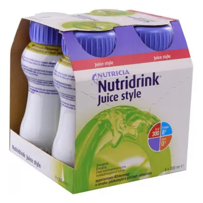 Nutridrink Juice style př.jableč. por.sol.4x200ml