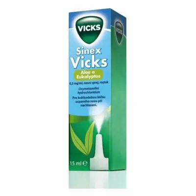 Sinex Vicks aloe+eukal 0.5mg/ml nas.spr.1x15ml/7.5