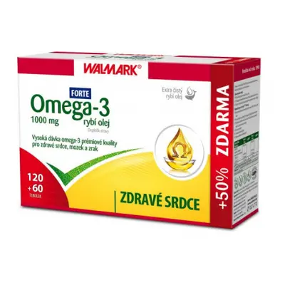 Walmark Omega-3 rybí olej 1000mg tob.120+60