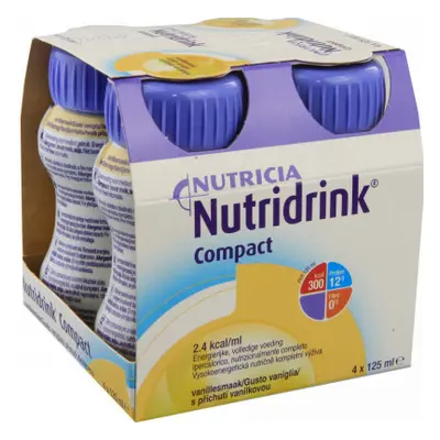 Nutridrink Compact s příchutí vanilkovou por.sol. 4 x 125 ml