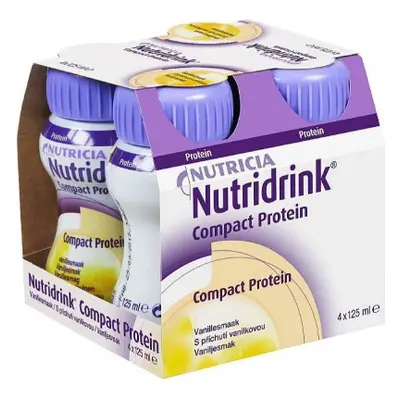 NUTRIDRINK COMPACT PROTEIN S PŘÍCHUTÍ VANILKOVOU POR SOL 4X125ML