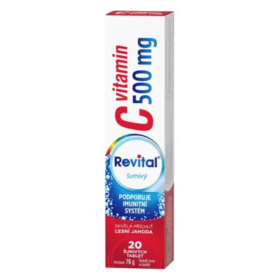 Revital C vitamin 500mg lesní jahoda tbl.eff.20