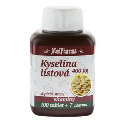 MedPharma Kyselina listová 400 mcg 107 tablet