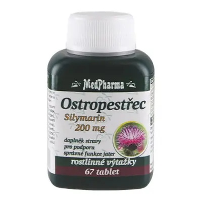 MedPharma Ostropestřec (Silymarin 200mg) tbl.67