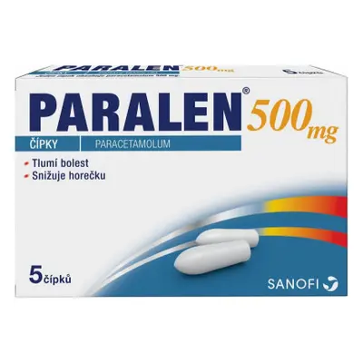 PARALEN RCT 500MG SUP 5