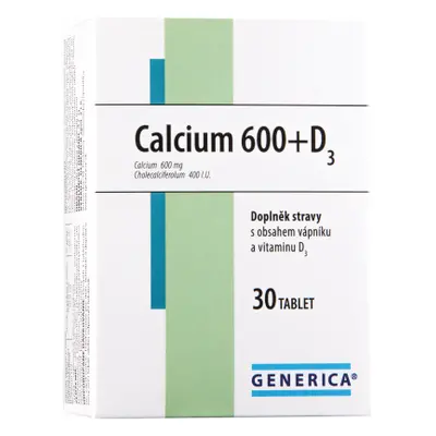 Generica Calcium 600+D3 30 tablet