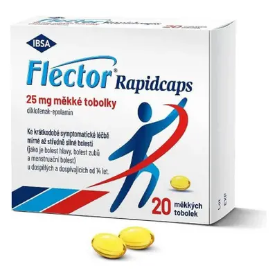 FLECTOR RAPIDCAPS 25MG CPS MOL 20