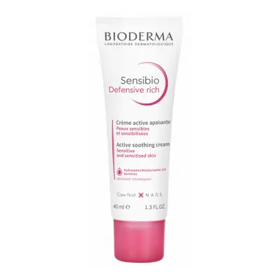 Bioderma Sensibio Defensive rich zklidňujicí krém s výživnou texturou 40 ml