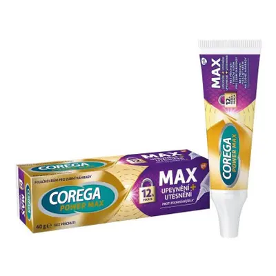 Corega Power Max fixační krém pro zubní náhrady bez příchuti 40 g