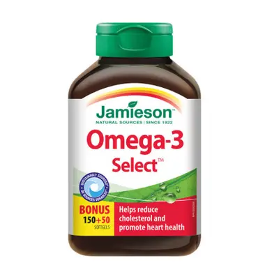 JAMIESON Omega-3 Select 1000mg cps.200