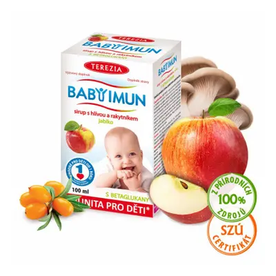 Baby Imun sirup s hlívou a rakytníkem příchuť jablko 100 ml