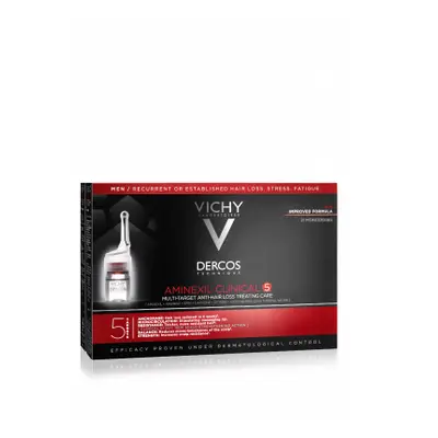 Vichy Dercos Aminexil Clinical 5 cílená péče proti vypadávání vlasů pro muže Multi-Target Anti-H