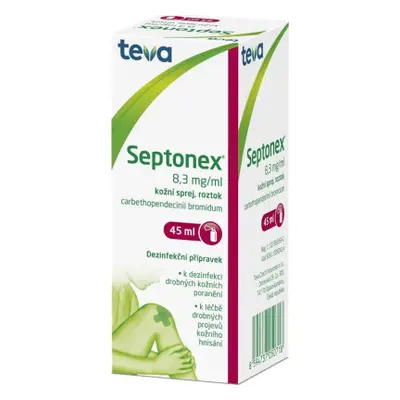 Septonex 8,33 mg/ml drm.spr.sol. 1 x 45 ml