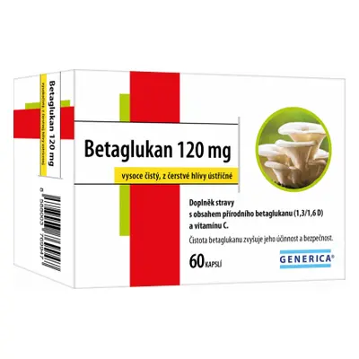 Generica Betaglukan 120 mg 60 kapslí