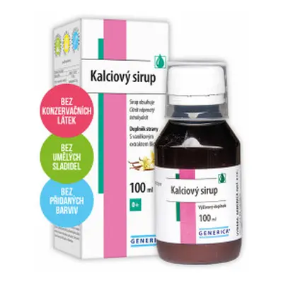 Kalciový sirup Generica 100ml