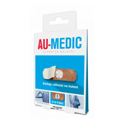 Au-Medic blokátor bolesti náplasti crystal tape 4 ks