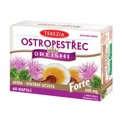 Terezia Company Ostropestřec + reishi 60 kapslí