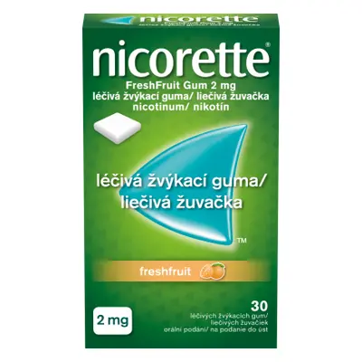 Nicorette FreshFruit Gum 2mg gum.mnd.30